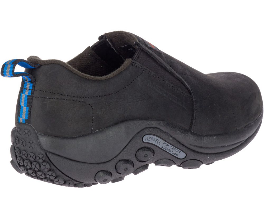 Merrell Slip Ons Black - Jungle Moc Leather SR - Mens 31ECXQGFJ